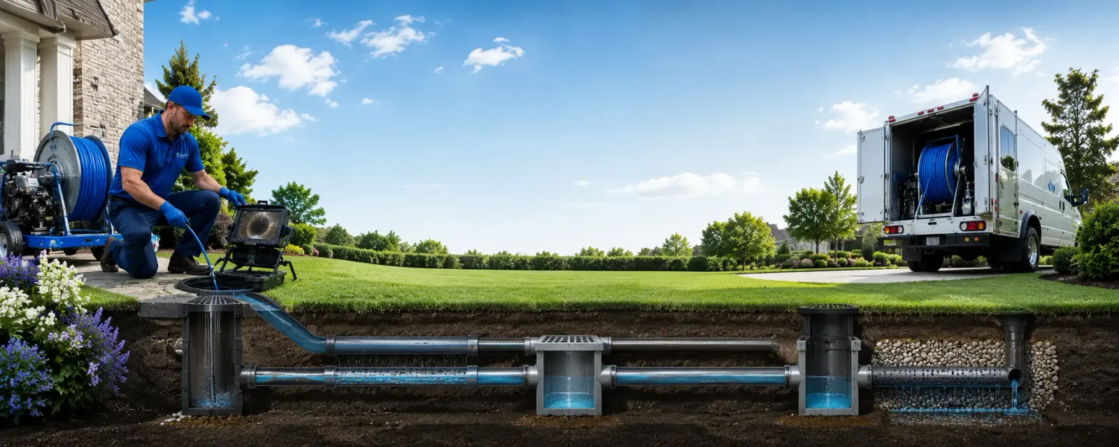 Outdoor drain cleaning information for Belleville, WV